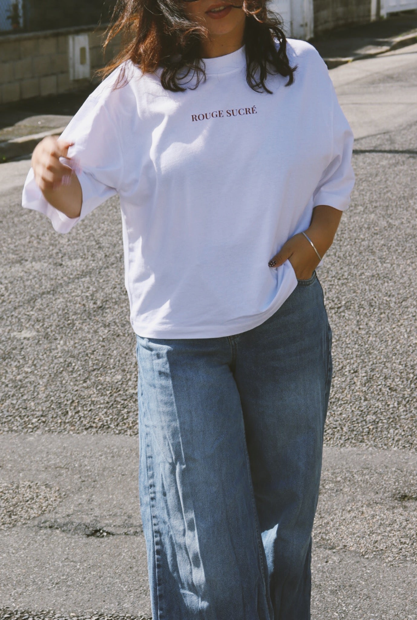 T-shirt Oversize Blanc Femme