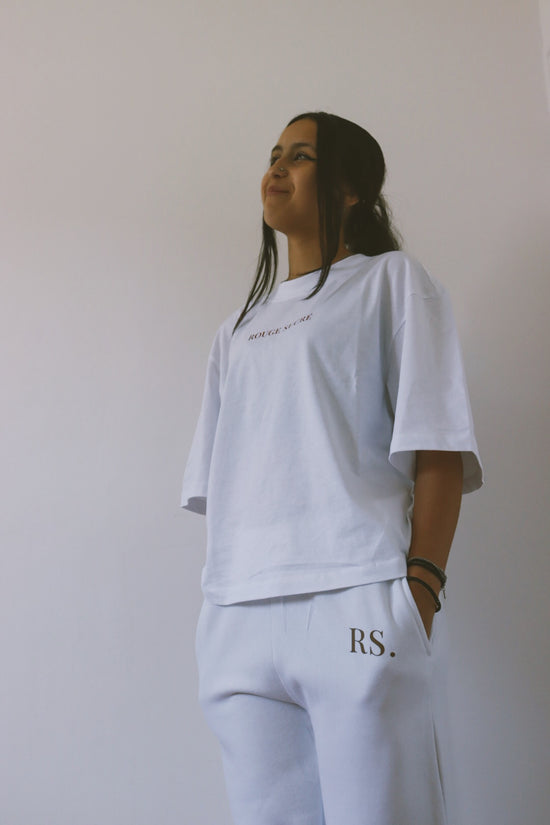 Jogging blanc femme