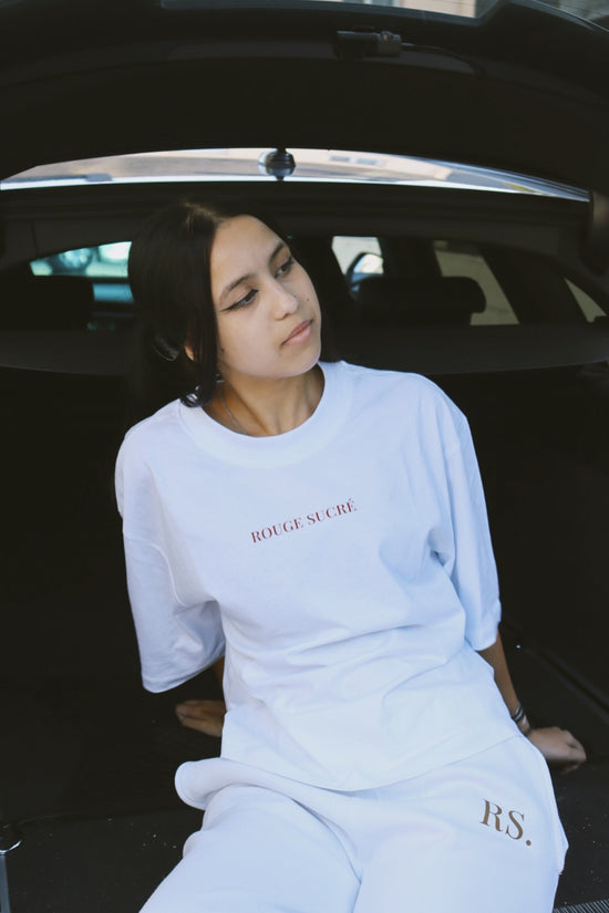 Jogging blanc femme