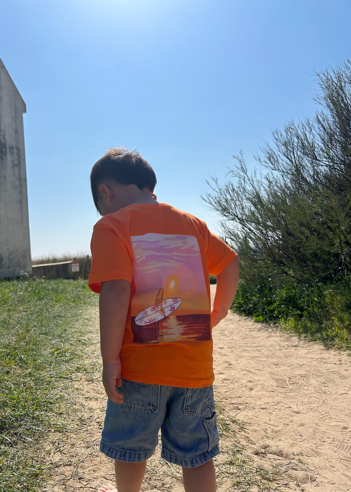 T-shirt Surf, sea & sunset enfant